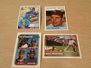 lot 161 image: BASEBALL CARDS