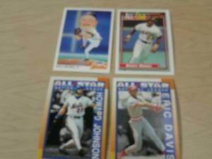 lot 163 image: BASEBALL ALL STAR CARDS