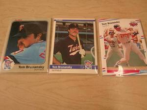 lot 180 image: TOM BRUNANSKY CARDS