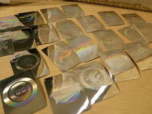lot 217 image: HOLOGRAM TEAM LOGO STICKER BASEBALL CARDS