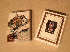 lot 252 image: HARLEY DAVIDSON PLAYING CARDS