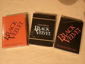 lot 255 image: BLACK VELVET PLAYING CARDS