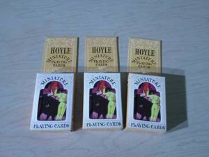 lot 278 image: MINIATURE PLAYING CARDS