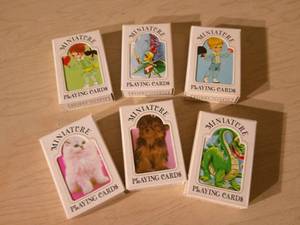 lot 289 image: MINIATURE PLAYING CARDS