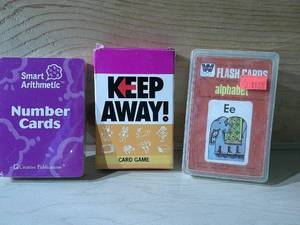 lot 316 image: NUMBER CARDS, KEEP AWAY LEARNING CARDS, LETTER CARDS