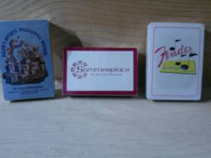 lot 318 image: 3 DECKS VINTAGE ADVERTISING DECKS OF CARDS