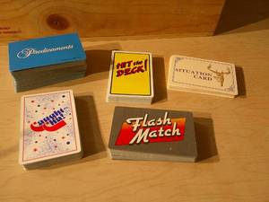 lot 320 image: 5 DIFFERENT EXTRA DECKS FOR GAMES