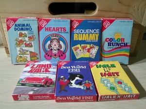 lot 298 image: VINTAGE KID CARD GAMES