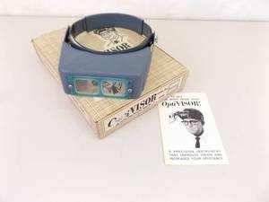 New Old Stock NOS Vintage OptiVisor Magnifier