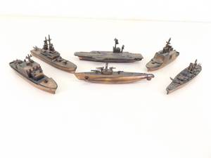 Lot of Die Cast Toy Ships