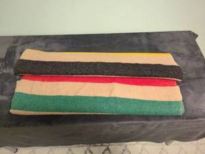 Pair of Vintage North Star Wool Blankets by Faribault Woolen Mill