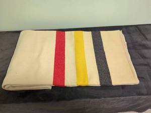 Faribo Striped Wool Twin Blanket