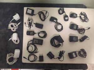 Lot of 16 Assorted Power Adapters and Chargers