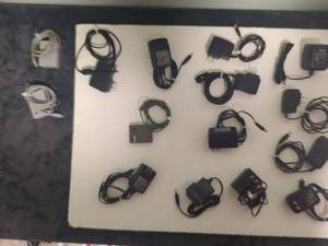 Collection of 15 Various AC Power Adapters and Chargers