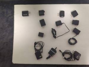 Collection of 12 Assorted Power Chargers and Adapters