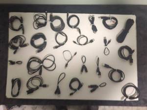 Collection of 25 Assorted USB and Electronic Cables