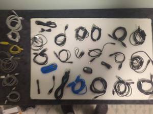Collection of 30 Assorted USB and Charging Cables