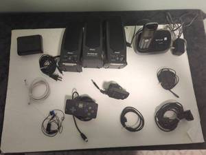 Lot of Mixed Electronics Panasonic Phone, Logitech Webcam, Game Controller & More