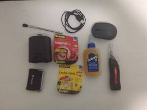 Office Essentials Bundle Mouse, Tape, Glue, and More