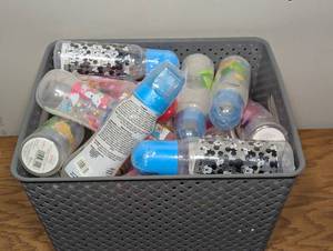 Full Bin - Mixed 9oz Baby Bottles - Paw Patrol - Disney - Valentine - More