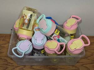 10 Kids Water Bottles with Locking Lids - On The Go Active
