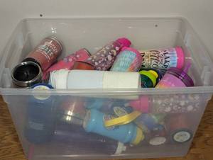 Large Bin - Mixed Water Bottles - Tumblers - Coffee - Sports Bottles