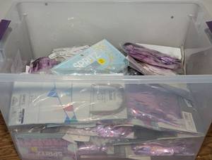 Large Mixed Bin - Spritz Party Packs - BannersNoise MakersBackdropsHatsetc