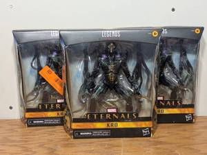 3 Marvels Eternals KRO Legend Series Action Figures - Collectables