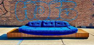 lot 2 image: Adrian Pearsall for Craft Associates Platform Gondola Sofa Model 2905