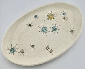 lot 23 image: Franciscan Starburst Platter 15 Atomic MCM