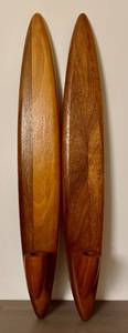 lot 29 image: MCM Wall Sconces Candle Holder Pair