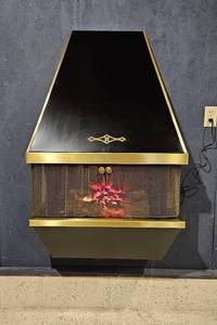 lot 45 image: Vintage Wall Mount Electric Fireplace