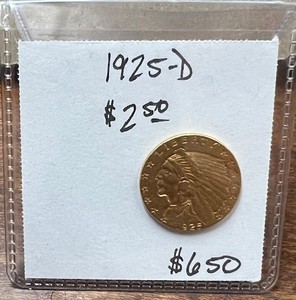 1925-D $2.50 Indian Gold Quarter Eagle