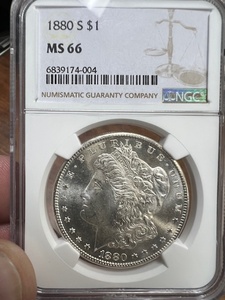 1880 S Morgan NGC MS 66, Beautiful Morgan