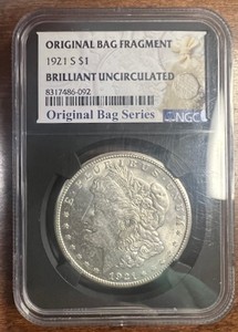 1921-S Morgan Bag Frag Brilliant Uncirculated