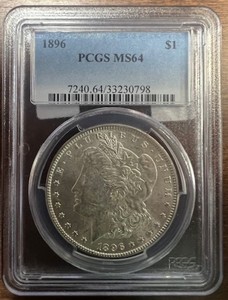 1896 Morgan MS-64 PCGS