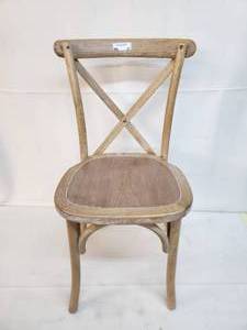 lot 67 image: Bardstown X-Back Bistro Style Wooden High Back Dining Chair