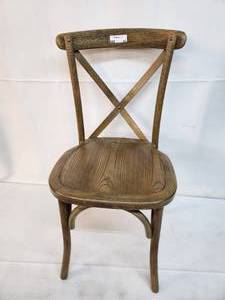 lot 68 image: Bardstown X-Back Bistro Style Wooden High Back Dining Chair