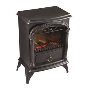 lot 4 image: Paramount Vernon Electric Fireplace Stove Black