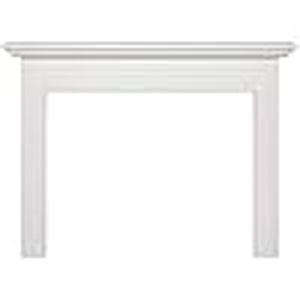 lot 8 image: Pearl Mantels Mantel Surround, 48 W x 40 H, Crisp White