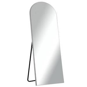 lot 38 image: Modern Arched Shape Framed Silver Full-Length Floor Standing Mirror