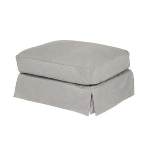 lot 50 image: Americana Ottoman Slipcover Set Peyton Slate