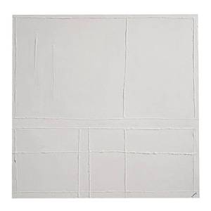 lot 69 image: 48 X 48 Frameless Abstract Mixed Media Print Matte White Home Decor Wall Decor Paintings and Prints