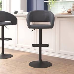 lot 70 image: Gray Vinyl Adjustable Height Barstool