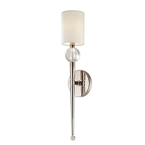 lot 113 image: Hudson Valley Lighting Rockland 4.75 Inch Wall Sconce Rockland - 8421-PN - Modern Contemporary
