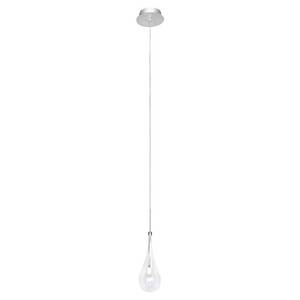 lot 119 image: Larmes LED 1-Light 4.75 Wide Polished Chrome Pendant Light