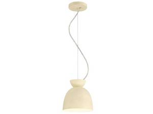 lot 124 image: Ventura Dome 60-Watt 1-Light Cottage White Finish DiningKitchen Island Pendant with Steel Shade