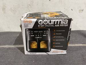 lot 113 image: Gourmia 8-Quart Digital Window Air Fryer, with 8 One-Touch Functions