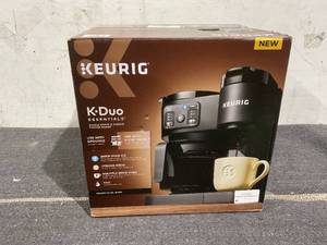 lot 119 image: Keurig K-Duo Essentials, Hot & Iced Single-Serve K-Cup Pod Coffee Maker & Carafe