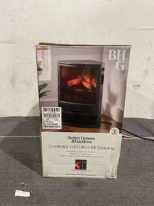 lot 123 image: Better Homes & Gardens New Electric Corner Stove Heater with Remote